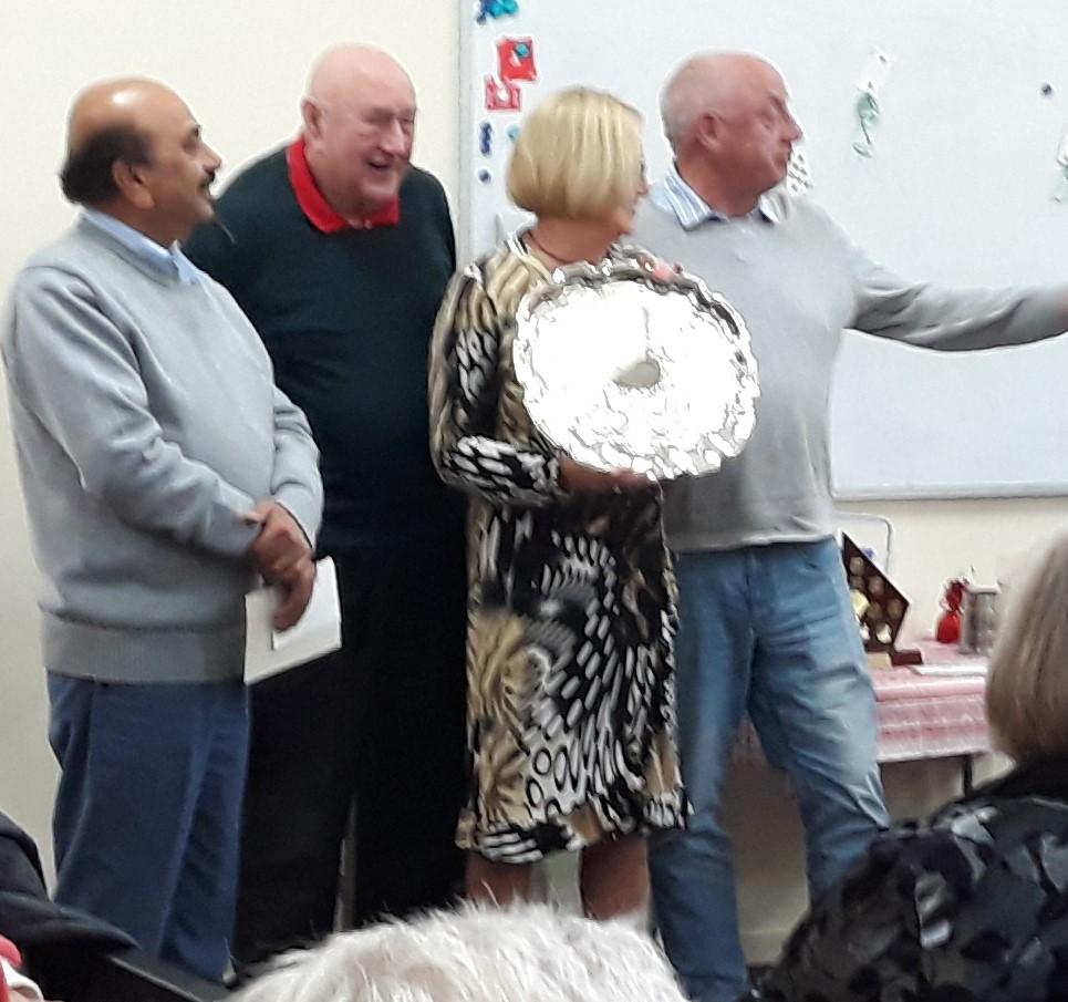 Puish Jain, Arthur Robbins, Denny Newland & Doug Newlands with their trophy